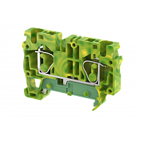 Клемма заземления пружинная 6 мм2, на 2 подключения SGQ6 | код 2104070000 | Elmex