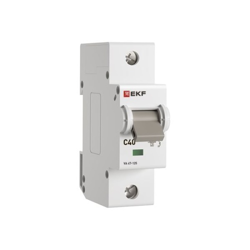Автоматический выключатель ВА 47-125 1P 40А (C) 15кА PROXIMA EKF | код mcb47125-1-40C | EKF фото 3 Автоматический выключатель ВА 47-125 1P 40А (C) 15кА PROXIMA EKF | код mcb47125-1-40C | EKF фото 3