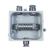 Коробка клеммная КЗН-08 У3, 8 зажимов, IP31 (заглушка металл) (ЭТ) | код ET013205 | Электротехник