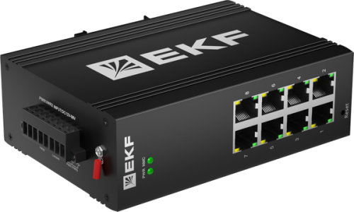 Промышленный управляемый коммутатор уровня L2 ML2-8GTP, 8 портов 10/100/1000Base-T(X) RJ45 c PoE, монтаж на динрейку TSX EKF | код TSX-ML2-8GTP | EKF фото 3