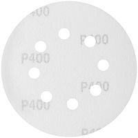 Круги шлифовальные с отверстиями (липучка), алюминий-оксидные, 125 мм, 5 шт Р 400 | код 39791 | FIT