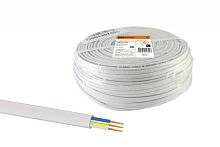 Шнур ШВВП 3х0.75 ГОСТ (бухта 100м) белый | код SQ0120-0026 | РЭМЗ ТМ