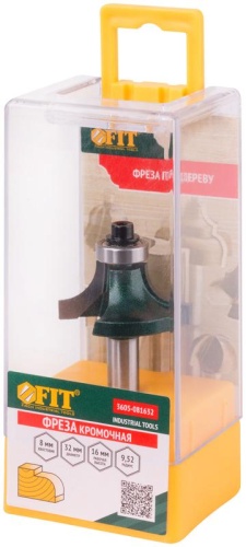 Фреза кромочная калевочная с подшиником DxHxL=32х16х59.5 мм | код 3605-081632 | FIT фото 3