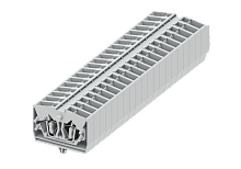 254313 Клемма TB 1-1 проходная фронт. подключение с защелк.ножками, сеч. 2.5мм2, светл-серая, шт | код 254313 | SUPU