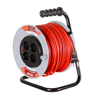 Удлинитель силовой на катушке, СУ-2х1-50/2 (с выкл., 4 розетки) Ресанта, , Шт | код 61/118/5 | РЕСАНТА