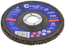 Круг лепестковый торцевой Cutop Profi (80 лепестков) 125x22.2 мм, Р36 | код 70-12536 | FIT