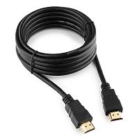 Кабель HDMI Cablexpert CC-HDMI4-10, 3.0м, v2.0, 19M/19M, черный, позол.разъемы, экран, пакет | код CC-HDMI4-10 | Cablexpert