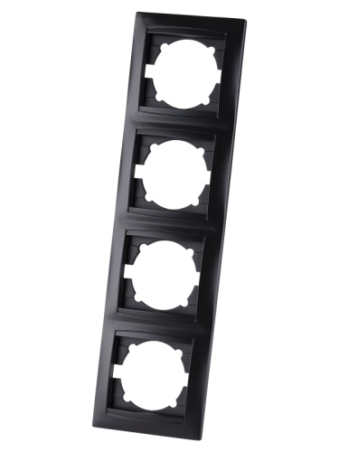 Рамка 4-х постовая вертикальная графит Лама TDM | код SQ1815-0635 | TDM Рамка 4-х постовая вертикальная графит Лама TDM | код SQ1815-0635 | TDM