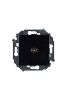 Розетка TV одиночная, винтовой зажим, черный (20 шт.) , S15, SIMON | код 1591475-032 | SIMON