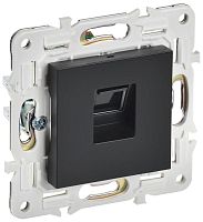 SKANDY Розетка компьютерная RJ45 кат.5E SK-K01Bl черный IEKновинка | код SK-K10-1-K02 | IEK