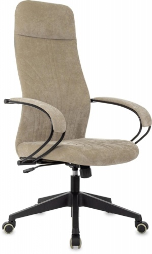 Кресло руководителя Бюрократ CH-610 Fabric песочный Light-21 крестов. пластик | код 2025264 | БЮРОКРАТ