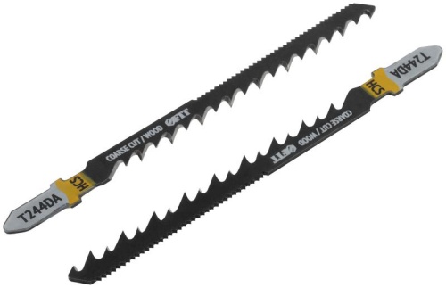 Полотно по дереву двусторонние HCS шлифованные под свободным углом зубья 100/75мм (T244DA) (уп.2шт) FIT 40907 фото 2 Полотно по дереву двусторонние HCS шлифованные под свободным углом зубья 100/75мм (T244DA) (уп.2шт) FIT 40907 фото 2