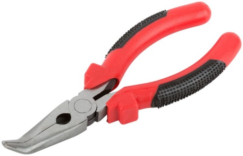 Утконосы ''Стандарт'', красно-черные пластиковые ручки, полированная сталь 165 мм | код 48365 | FIT