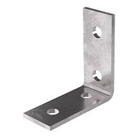 Пластина угловая 90 градусов 4 отверстия 2/2 Промрукав | код PR16.1116 | ПРОМРУКАВ