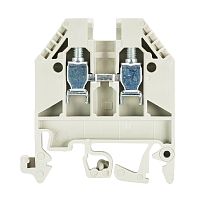 Проходная клемма, тип фиксации провода: винтовой, номинальное сечение: 4 мм кв., 32A, 800V, ширина: 6 мм, цвет: серый, тип монтажа: DIN 35 | код 57.504.0055.0 | Wieland