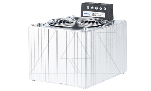 Нагреватель APH 1500W полупроводниковый в алюм. корпусе с вентилятором и термостатом, 230VAC, винт. клемма, на дин-рейку | код 02APH1500230 | Natclic