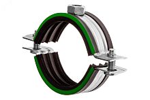 Хомут сантехнический Mayer д/труб 3 1/2' (99-105мм) гайка М10 и уплотн. с зел.полосой | код 10 0312 1 | MAYER,МАЙЕР