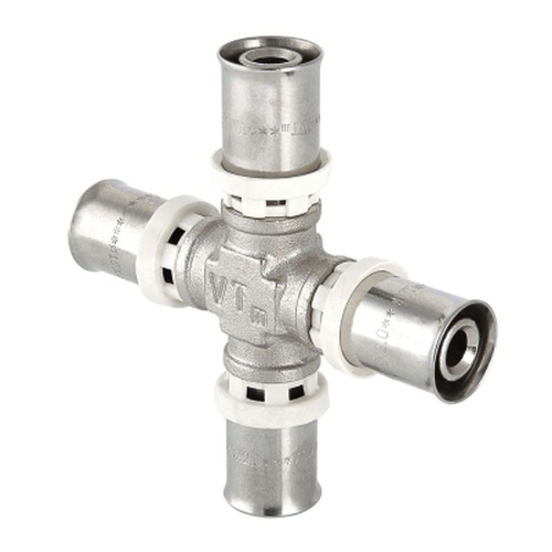 Крестовина пресс 20х20х20х20 | код. VTm.241.N.202020 | VALTEC Крестовина пресс 20х20х20х20 | код. VTm.241.N.202020 | VALTEC