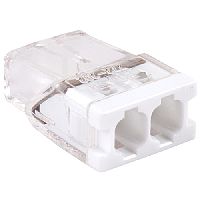 Клемма соединительная 2-контактная ED 772-202-b6 (6шт) с контактной пастой Elеctrodeel. Диапазон сечений 0,5-2,5 мм2. Номинальный ток/напряжение: 24А/450В. Упаковка: блистер. | код ED 772-202-b6 с пастой | Electrodeel