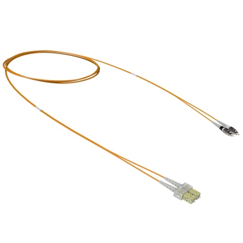 Оптический коммутационный шнур переходной Duplex SC-UPC/FC-UPC, 50/125 OM2, 1 м | код RNPC50DCF1 | DKC