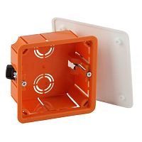 Коробка распаячная KRP 92х92х45мм для полых стен саморез. пласт. лапки, крышка IP20 (126/1134) | код Б0047261 | ЭРА