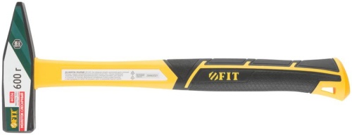 Молоток кованый, фиберглассовая усиленная ручка, Профи 600 гр. | код 44336 | FIT фото 6