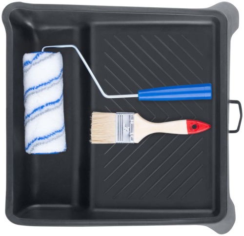 "Набор малярный ""Универсальный № 2"" (ванночка 270х270 мм + валик полиакрил 150 мм + кисть 50 мм)" | код 03051М | FIT фото 2