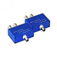 Уплотнитель видеосигнала по коаксиланому кабелю (комплект), на 2вх, до 400м, AHD/CVBS/CVI/TVI | код GF-MPC02 | Giraffe