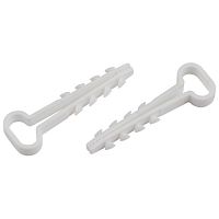 Дюбель-хомут для плоского кабеля 5-10 мм белый (100 штук) NO-224-553 | код Б0066265 | ЭРА