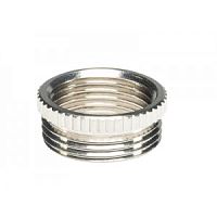 Резьбовой переходник, наружная резьба PG13,5, внутренняя резьба M20x1,5, латунь, тип покрытия: никель | код 05.507.7621.0 | Wieland