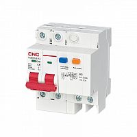 Диф. автомат YCB6HLE-63 50А 2P 4,5кА 100мА C AC (электрон.) | код A000755 | CNC