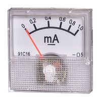 Милиамперметр RUICHI 1мА (40х40 мм), щитовой | код 57953 | Ruichi