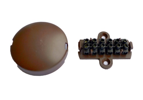 Коробка коммутационная УК-2П на 6 контактов клеммная колодка коричневый корпус | код УК-2П 6 конт клемм коричневая | Комплектстройсервис Коробка коммутационная УК-2П на 6 контактов клеммная колодка коричневый корпус | код УК-2П 6 конт клемм коричневая | Комплектстройсервис