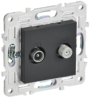 SKANDY Роз. двойная TV+SAT SK-A13G граф. IEK | код SK-AF20-O-K53 | IEK