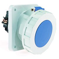 Розетка встраиваемая наклонная 63А 3p (1P+N+PE) , IP67, 230в, фланец 100х192 Bals 12569 | код 12569 | Bals