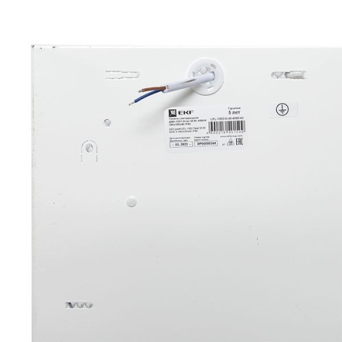Светильник светодиодный ДВО-1002 36Вт 4000К IP40 595х595х40 опал панель | код LPL-1002-O-36-4000-40 | EKF фото 4