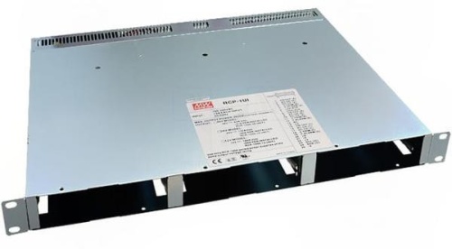 RACK в 19-ти дюймовый шкаф для 1...3 блоков RCP-1000, 442х351х44мм (1U), входная колодка под винт | код RCP-1UT | MeanWell
