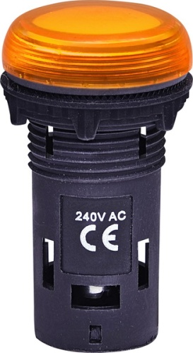 Лампа сигнальная LED матовая ECLI-240A-A 240V AC (оранжевая) | код 004771234 | ETI