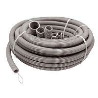 Труба гофрированная 40мм ПВХ, тяжелая, с зондом | код 14011 | Ruvinil