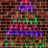 Гирлянда Сеть 2х2х1.5 м, свечение с динамикой, прозрачный ПВХ, 136 LED, 230 В, цвет свечения мультиколор | код 215-059 | NEON-NIGHT