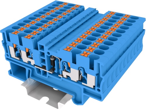 TP2.5-4L/R-BU Клемма TP 2-2 проходная со встроенным диодом, Push-in, сеч.2.5мм2, син., шт | код TP2.5-4L/R-BU | SUPU TP2.5-4L/R-BU Клемма TP 2-2 проходная со встроенным диодом, Push-in, сеч.2.5мм2, син., шт | код TP2.5-4L/R-BU | SUPU