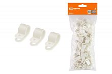 Скоба нейлоновая крепежная СКН-9 белая (100 шт) TDM | код SQ0514-0203 | TDM