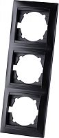 Рамка 3-х постовая горизонтальная графит Лама TDM | код SQ1815-0631 | TDM