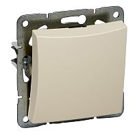 ДУЭТ Нажимная КНОПКА, сх.1, 10АХ, механизм, БЕЖЕВЫЙ | код WDE000215 | Systeme Electric