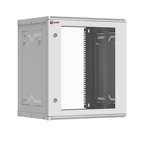 Шкаф телекоммуникационный настенный разборный 12U (600х350) дверь стекло, Astra серия PROxima | код ITB12G350D | EKF