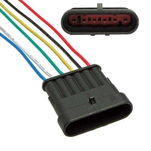 Разъём авт. соединитель RUICHI DJ7061-1.5-11 (18AWG 200 мм), 12/ 24 (DC) В | код 99798 | Ruichi