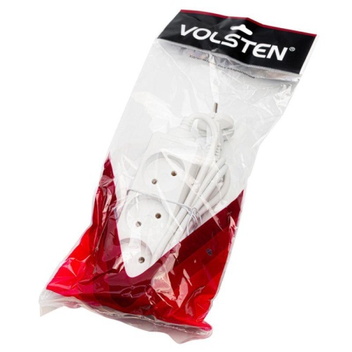 Удлинитель 3х1.5м без заземл. 10А IP20 S 3х1.5 2.2кВт Volsten 9299 фото 2