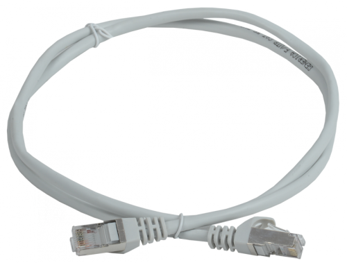 Шнур коммутационный кат. 5Е FTP 1м серый | код PC01-C5EF-1M-G | GENERICA by IEK
