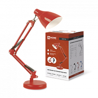 Светильник настольный под лампу СНО 17К на основании 60Вт E27 230В КРАСНЫЙ (коробка) IN HOME | код 4690612037257 | IN HOME