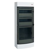 Щит комбинированный Unix прозрачная дверь (2х12 модулей + 1 монтажная плата) 4 габарит IP40 EKF PROxima | код ux-2x12+1m-n | EKF